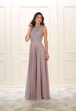 Load image into Gallery viewer, LA Merchandise LA1520 Sleeveless Long Evening Gown On Sale - Mauve - LA Merchandise