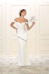 Load image into Gallery viewer, LA Merchandise LA1529B Off Shoulder Long Bridal Dress - - LA Merchandise