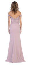 Load image into Gallery viewer, LA Merchandise LA1529 Off The Shoulder Embroidered Formal Dress - - LA Merchandise