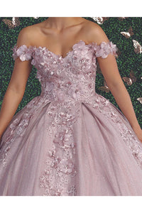 LA Merchandise LA154 Sweetheart Off The Shoulder Quince Ball Gown - - La Merchandise