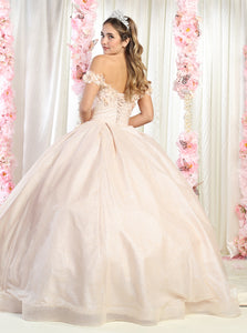 LA Merchandise LA154 Sweetheart Off The Shoulder Quince Ball Gown - - La Merchandise