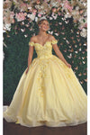 Load image into Gallery viewer, LA Merchandise LA154 Sweetheart Off The Shoulder Quince Ball Gown - - La Merchandise