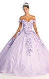 Load image into Gallery viewer, LA Merchandise LA154 Sweetheart Off The Shoulder Quince Ball Gown - LILAC - La Merchandise
