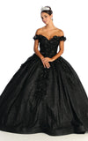 Load image into Gallery viewer, LA Merchandise LA154 Sweetheart Off The Shoulder Quince Ball Gown - BLACK - La Merchandise