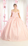 Load image into Gallery viewer, LA Merchandise LA154 Sweetheart Off The Shoulder Quince Ball Gown - BLUSH - La Merchandise