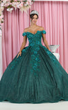 Load image into Gallery viewer, LA Merchandise LA154 Sweetheart Off The Shoulder Quince Ball Gown - HUNTER GREEN - La Merchandise