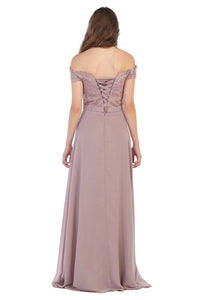 LA Merchandise LA1601 Corset Off The Shoulder Wholesale Prom Dress - - LA Merchandise