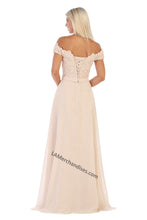 Load image into Gallery viewer, LA Merchandise LA1601 Off Shoulder Embellished Formal Evening Gown - - LA Merchandise