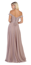 Load image into Gallery viewer, LA Merchandise LA1602 Long Off Shoulder Corset Formal Dress - - LA Merchandise