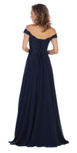 Load image into Gallery viewer, LA Merchandise LA1602 Long Off Shoulder Corset Formal Dress - - LA Merchandise