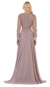 Load image into Gallery viewer, LA Merchandise LA1615 Elegant Long Sleeve Mother of the Bride Dress - - LA Merchandise
