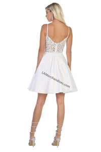 LA Merchandise LA1652 Spaghetti straps short mesh dress - - LA Merchandise