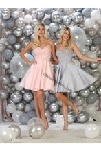 Load image into Gallery viewer, LA Merchandise LA1652 Spaghetti straps short mesh dress - - LA Merchandise