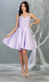 Load image into Gallery viewer, LA Merchandise LA1654 Spaghetti Straps Pockets Simple Hoco Dress - LILAC - LA Merchandise