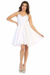 Load image into Gallery viewer, LA Merchandise LA1654 Spaghetti Straps Pockets Simple Hoco Dress - WHITE - LA Merchandise