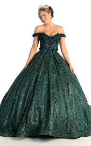 LA Merchandise LA169 Off Shoulder Quinceanera Ball Gown - - LA Merchandise