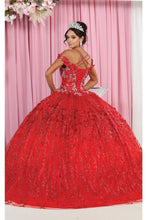 Load image into Gallery viewer, LA Merchandise LA172 Glitter Corset Back Ball 3D Applique Ball Gown - - Dress LA Merchandise