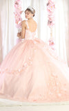 Load image into Gallery viewer, LA Merchandise LA177 Strapless Corset Floral Quinceanera Ball Gown - - LA Merchandise