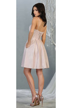 Load image into Gallery viewer, LA Merchandise LA1791 Corset A-Line Sleeveless Cocktail Short Dress - - LA Merchandise