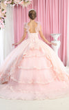 Load image into Gallery viewer, LA Merchandise LA182 Floral Corset Quinceanera Ball Gown - - LA Merchandise