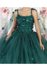 LA Merchandise LA185 Embroidered Quinceanera Ball Gown - - LA Merchandise