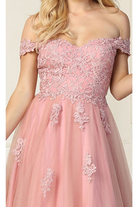LA Merchandise LA1866 Sweet 16 Off The Shoulder Gown - - LA Merchandise