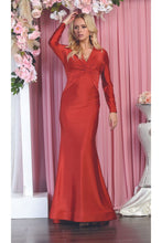 Load image into Gallery viewer, LA Merchandise LA1873 Long Sleeve Bodycon Dress - RUST - LA Merchandise