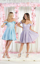 Load image into Gallery viewer, LA Merchandise LA1877 Off Shoulder Glitter Wholesale Cocktail Dress - - LA Merchandise