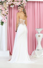 Load image into Gallery viewer, LA Merchandise LA1887B Sexy Sheer Boned Bodice Bridal Dress Ivory - - LA Merchandise
