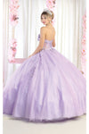Load image into Gallery viewer, LA Merchandise LA188 Strapless Floral Quinceanera Dress - Lilac - Dress LA Merchandise