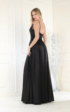 Load image into Gallery viewer, LA Merchandise LA1945 A-Line V-Neck Long Formal Evening Gown - - LA Merchandise