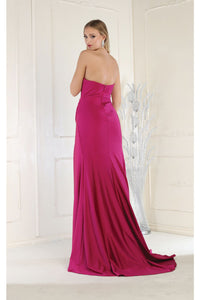 LA Merchandise LA1946 Ruched Bodice Formal Evening Gown - - Dress LA Merchandise