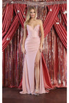 Load image into Gallery viewer, LA Merchandise LA1946 Ruched Bodice Formal Evening Gown - DUSTY ROSE - Dress LA Merchandise