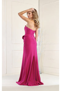 LA Merchandise LA1947 Simple Stretchy Evening Gown - - Dress LA Merchandise