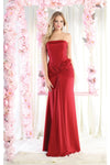 Load image into Gallery viewer, LA Merchandise LA1947 Simple Stretchy Evening Gown - BURGUNDY - Dress LA Merchandise