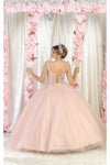 Load image into Gallery viewer, LA Merchandise LA194 Sheer Bodice Corset Quinceanera Dress - - LA Merchandise