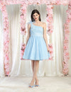Load image into Gallery viewer, LA Merchandise LA1952 3D Floral Applique Homecoming Dress - BABY BLUE - Dress LA Merchandise