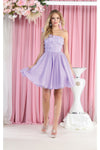 Load image into Gallery viewer, LA Merchandise LA1952 3D Floral Applique Homecoming Dress - LILAC - Dress LA Merchandise