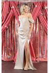 Load image into Gallery viewer, LA Merchandise LA1953 Off The Shoulder Bone Corset Long Evening Gown - CHAMPAGNE - LA Merchandise