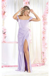 Load image into Gallery viewer, LA Merchandise LA1953 Off The Shoulder Bone Corset Long Evening Gown - LILAC - LA Merchandise