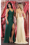 Load image into Gallery viewer, LA Merchandise LA1956 Simple Stretchy Long Strappy V-Neck Prom Gown - - LA Merchandise