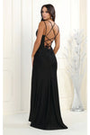 Load image into Gallery viewer, LA Merchandise LA1956 Simple Stretchy Long Strappy V-Neck Prom Gown - - LA Merchandise