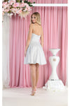 Load image into Gallery viewer, LA Merchandise LA1959 V-Neck Embroidered Short Homecoming Dress - - LA Merchandise