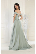 Load image into Gallery viewer, LA Merchandise LA1960 A-Line Corset Off The Shoulder Maxi Formal Prom Dress - - LA Merchandise