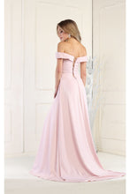 Load image into Gallery viewer, LA Merchandise LA1960 A-Line Corset Off The Shoulder Maxi Formal Prom Dress - - LA Merchandise
