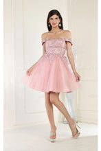 Load image into Gallery viewer, LA Merchandise LA1964 3D Floral Cocktail Dress - DUSTY ROSE - LA Merchandise