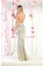 Load image into Gallery viewer, LA Merchandise LA1970 Sleeveless Shiny Glitter Formal Prom Gown - - Dress LA Merchandise