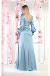 Load image into Gallery viewer, LA Merchandise LA1974 Simple Long Sleeve Satin Bridesmaids Gowns - - LA Merchandise