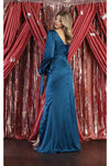 Load image into Gallery viewer, LA Merchandise LA1974 Simple Long Sleeve Satin Bridesmaids Gowns - - LA Merchandise