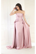 Load image into Gallery viewer, LA Merchandise LA1983 Strapless Ruched Sheath Formal Dress - MAUVE - LA Merchandise